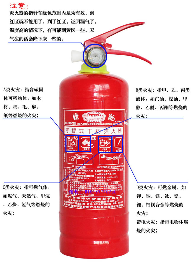 3kg干粉灭火器