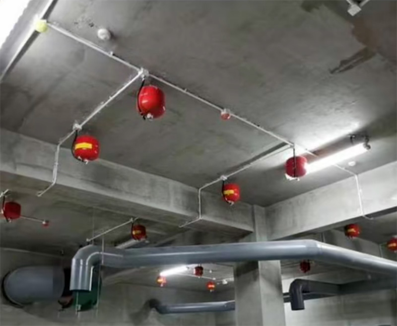 悬挂式灭火器现场应用实拍
