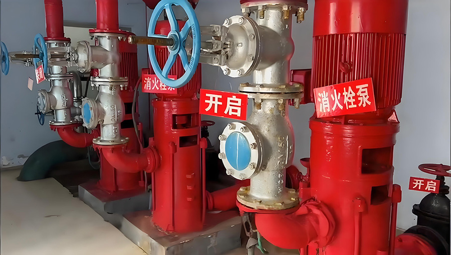 北京朝阳写字楼消防水泵联动功能现场检测实拍