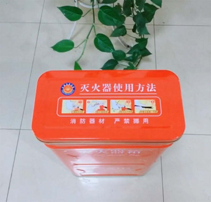 新型灭火器箱上部视角